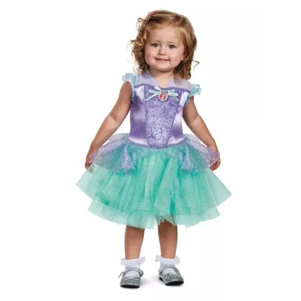 Disguise Target Infant Disney Princess Ariel Tutu Halloween Costume Size 6M-12M - Picture 2 of 8